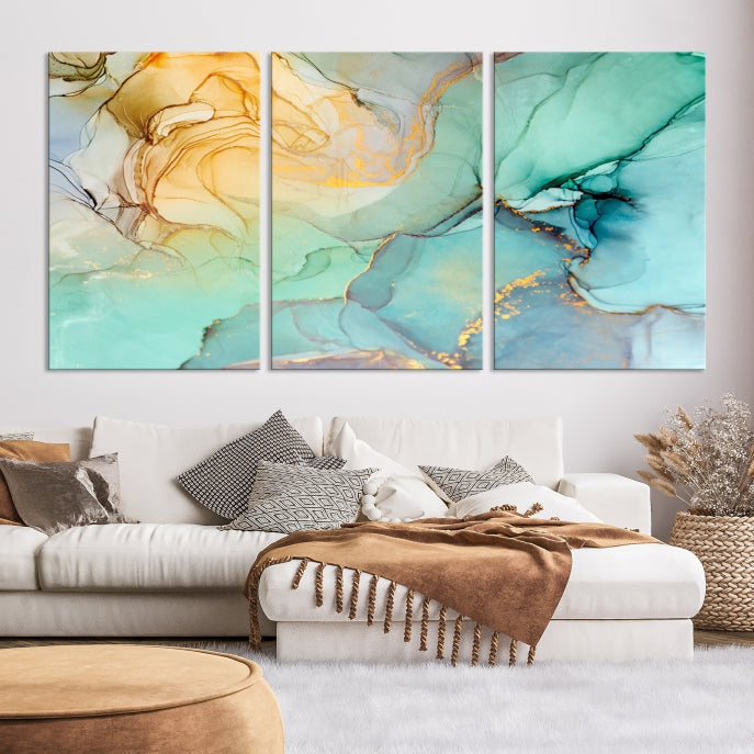 Abstract Painting on Giclee Canvas Wall Art Print for Living Room Bedroom Design