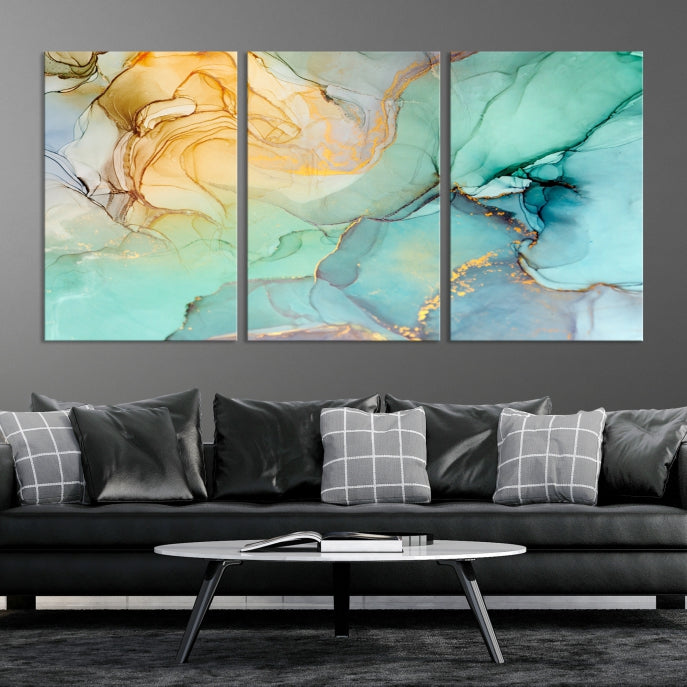 Abstract Painting on Giclee Canvas Wall Art Print for Living Room Bedroom Design