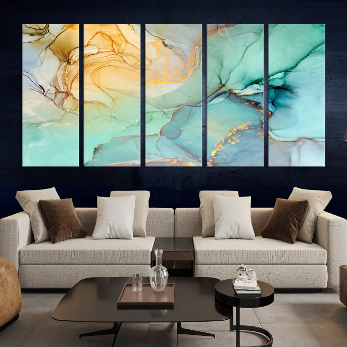 Abstract Painting on Giclee Canvas Wall Art Print for Living Room Bedroom Design