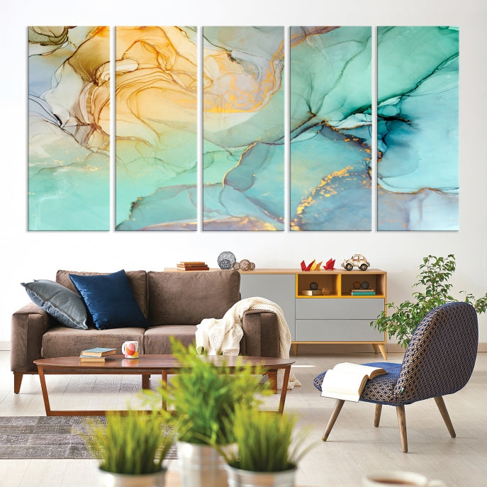 Abstract Painting on Giclee Canvas Wall Art Print for Living Room Bedroom Design