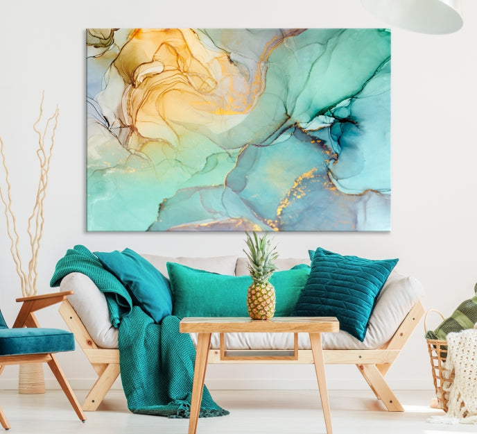 Abstract Painting on Giclee Canvas Wall Art Print for Living Room Bedroom Design