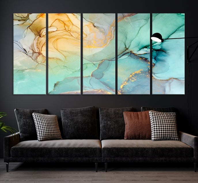 Abstract Painting on Giclee Canvas Wall Art Print for Living Room Bedroom Design