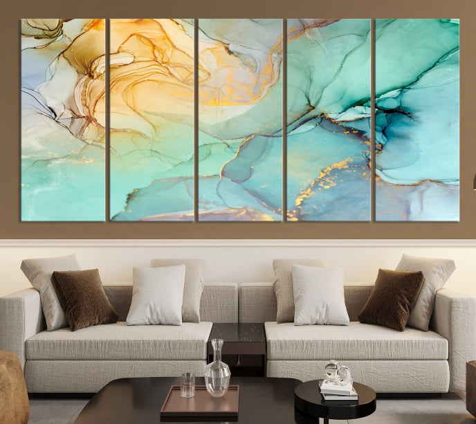 Abstract Painting on Giclee Canvas Wall Art Print for Living Room Bedroom Design