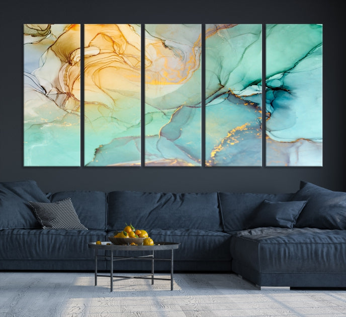 Abstract Painting on Giclee Canvas Wall Art Print for Living Room Bedroom Design