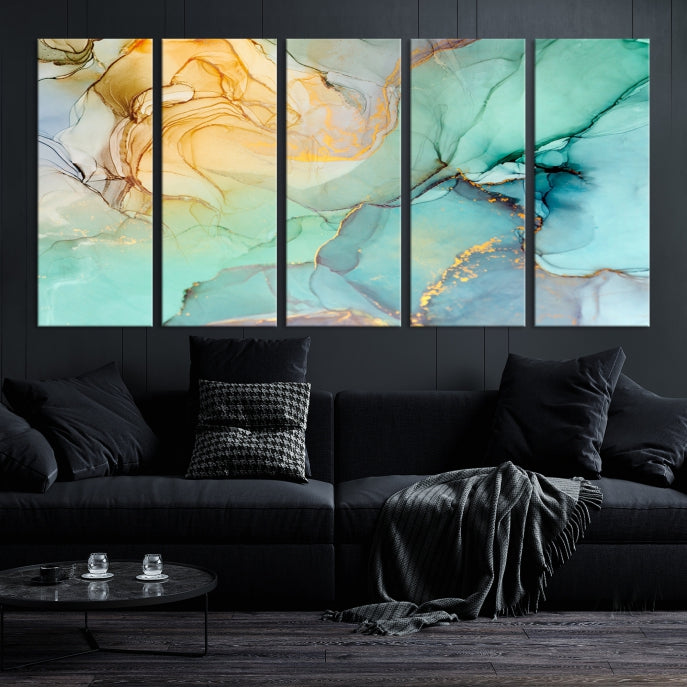 Abstract Painting on Giclee Canvas Wall Art Print for Living Room Bedroom Design