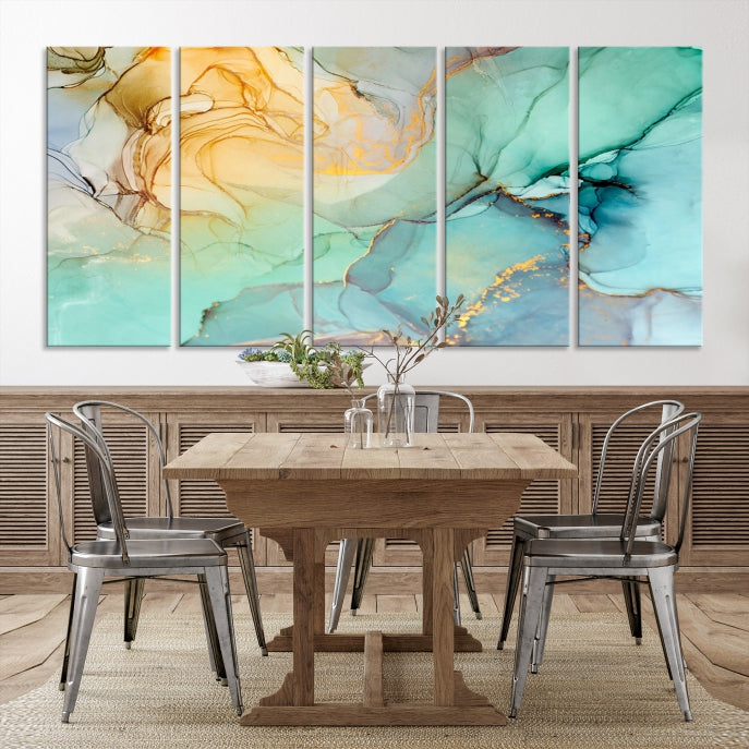 Abstract Painting on Giclee Canvas Wall Art Print for Living Room Bedroom Design