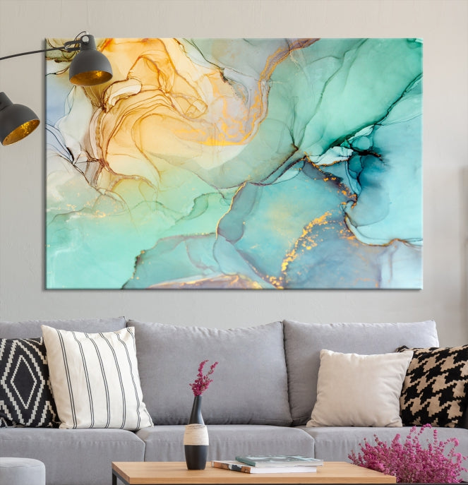 Abstract Painting on Giclee Canvas Wall Art Print for Living Room Bedroom Design