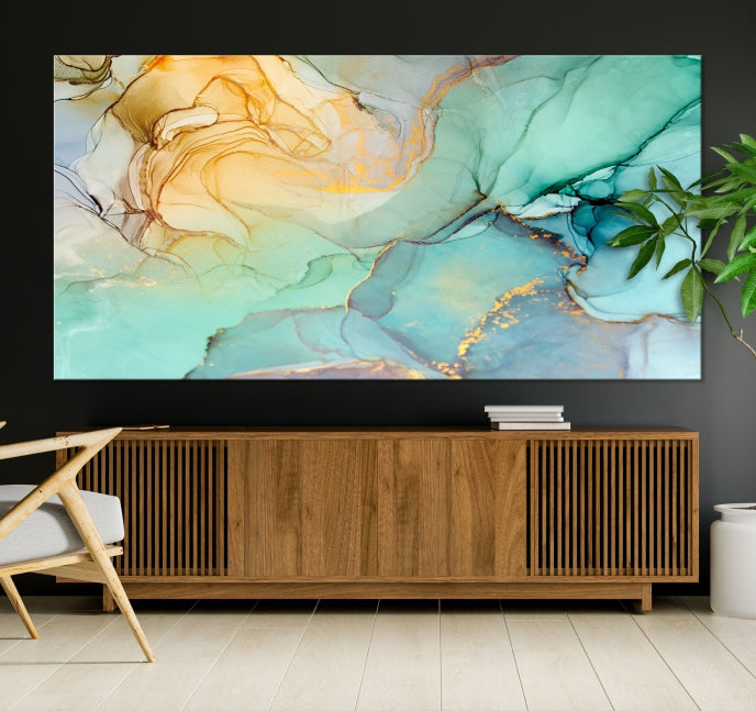 Abstract Painting on Giclee Canvas Wall Art Print for Living Room Bedroom Design