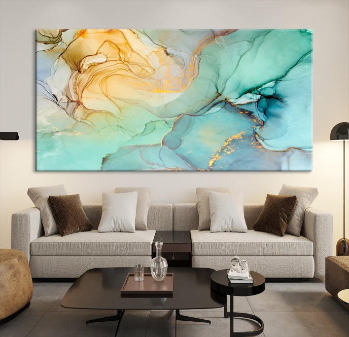 Abstract Painting on Giclee Canvas Wall Art Print for Living Room Bedroom Design