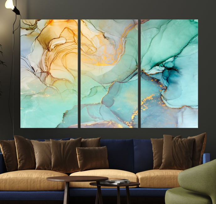 Abstract Painting on Giclee Canvas Wall Art Print for Living Room Bedroom Design