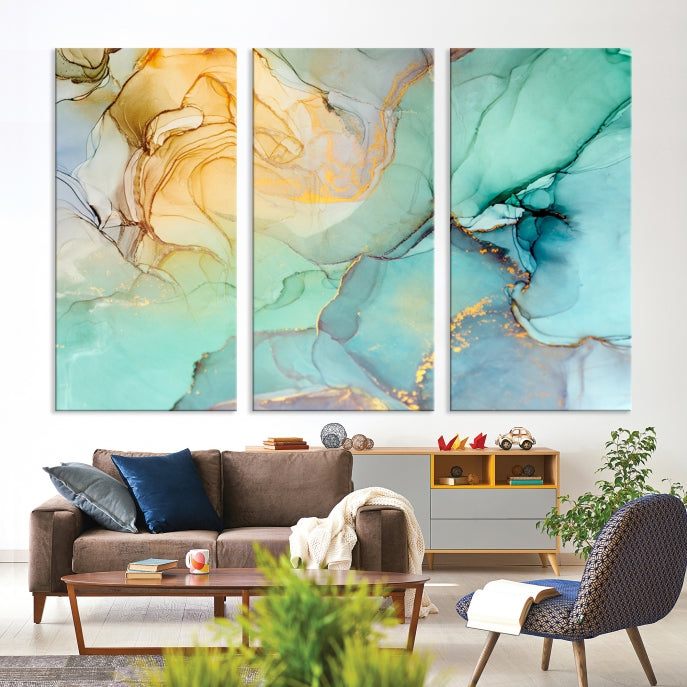 Abstract Painting on Giclee Canvas Wall Art Print for Living Room Bedroom Design