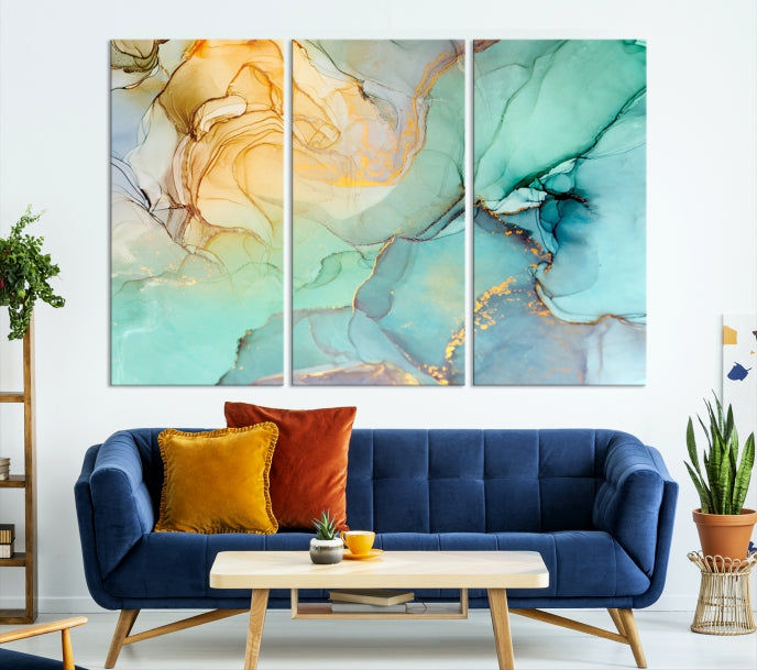 Abstract Painting on Giclee Canvas Wall Art Print for Living Room Bedroom Design