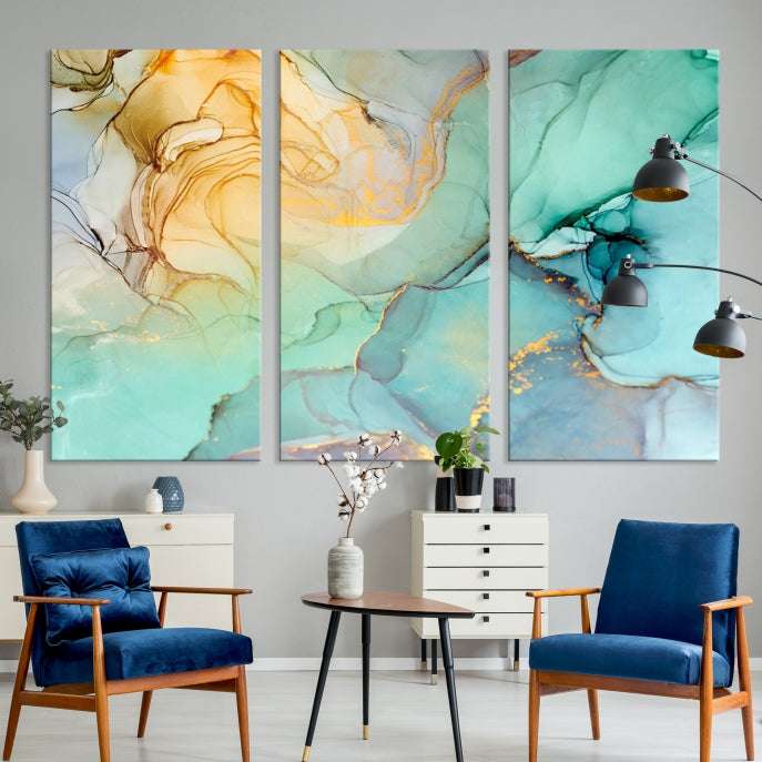 Abstract Painting on Giclee Canvas Wall Art Print for Living Room Bedroom Design