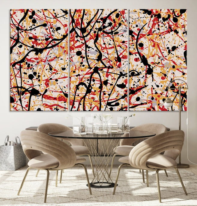 Abstract Splash Inks Large Canvas Wall Art Print Modern Marble Artwork