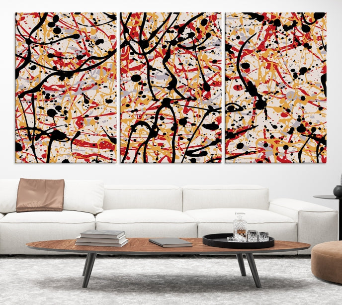 Abstract Splash Inks Large Canvas Wall Art Print Modern Marble Artwork