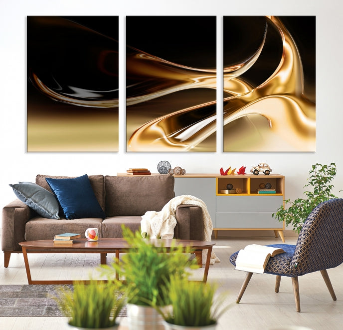 Abstract Wall Art Canvas Print Modern Home Office Decor