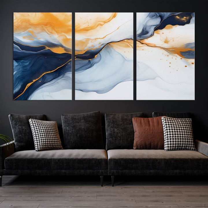 Abstract Wall Art, Marble Wall Decor, Marble Canvas Print, Abstract Canvas Print, Marble Painting, Set of