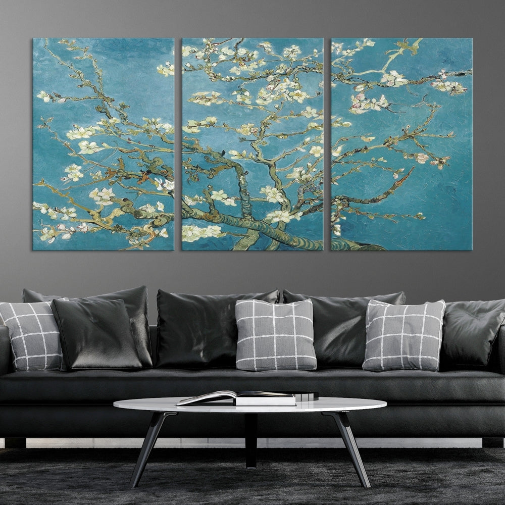 Almond Blossoms by Vincent van Gogh Canvas Print Modern Famous Living Room Guest Room Wall Art