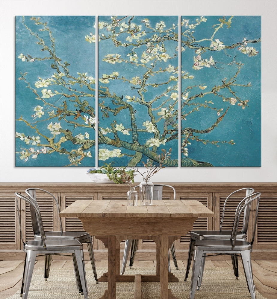 Almond Blossoms by Vincent van Gogh Canvas Print Modern Famous Living Room Guest Room Wall Art