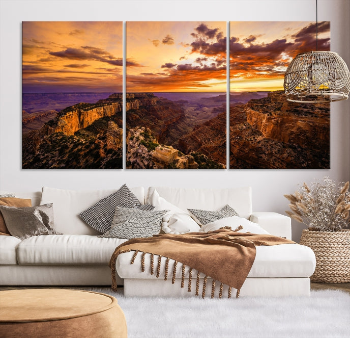 Amazing Grand Canyon View Print on Original Canvas Giclee Extra Large Wall Art