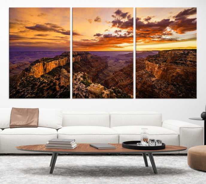 Amazing Grand Canyon View Print on Original Canvas Giclee Extra Large Wall Art