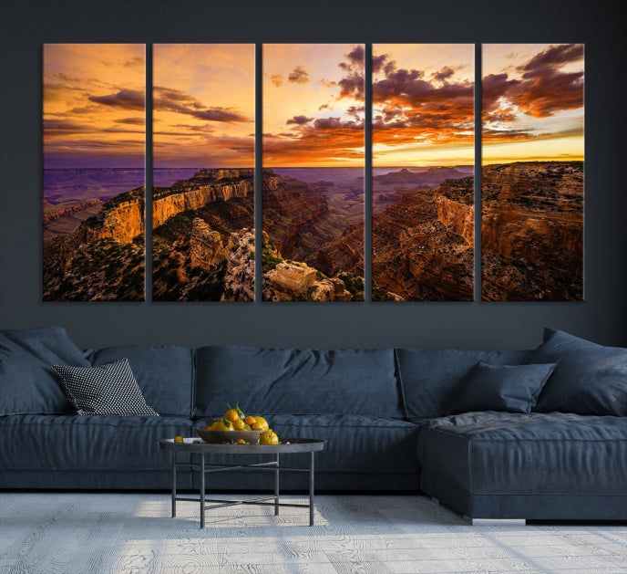 Amazing Grand Canyon View Print on Original Canvas Giclee Extra Large Wall Art