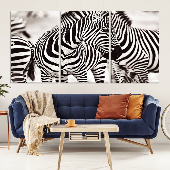 Amazing Zebra Photography Art Canvas Wall Art Africa Animal Print