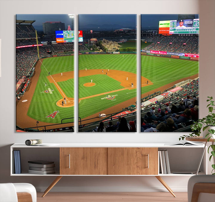 Angel Stadium Los Angeles Angels Stadium Wall Art Canvas Print