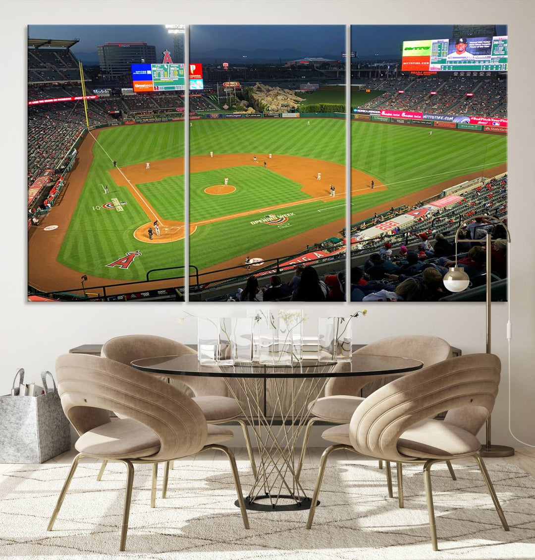 Angel Stadium Los Angeles Angels Stadium Wall Art Canvas Print