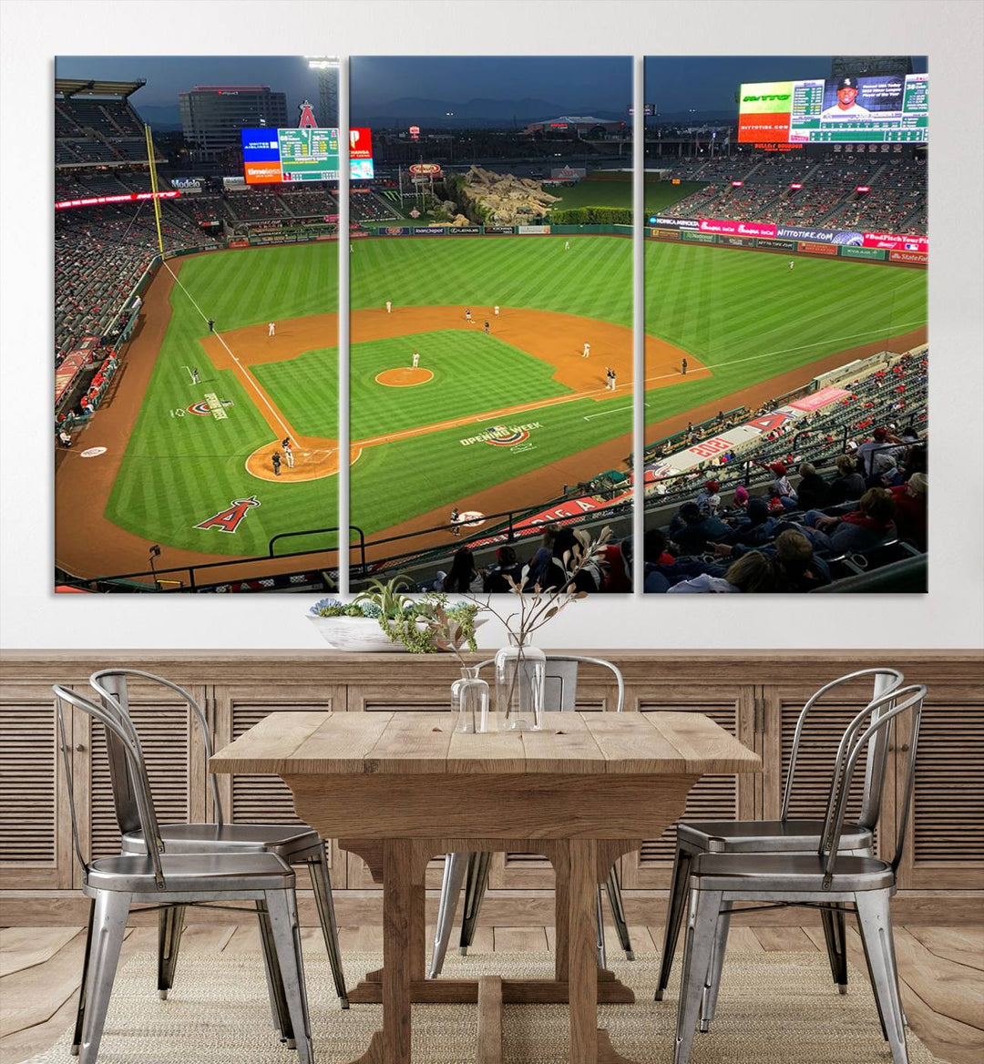 Angel Stadium Los Angeles Angels Stadium Wall Art Canvas Print