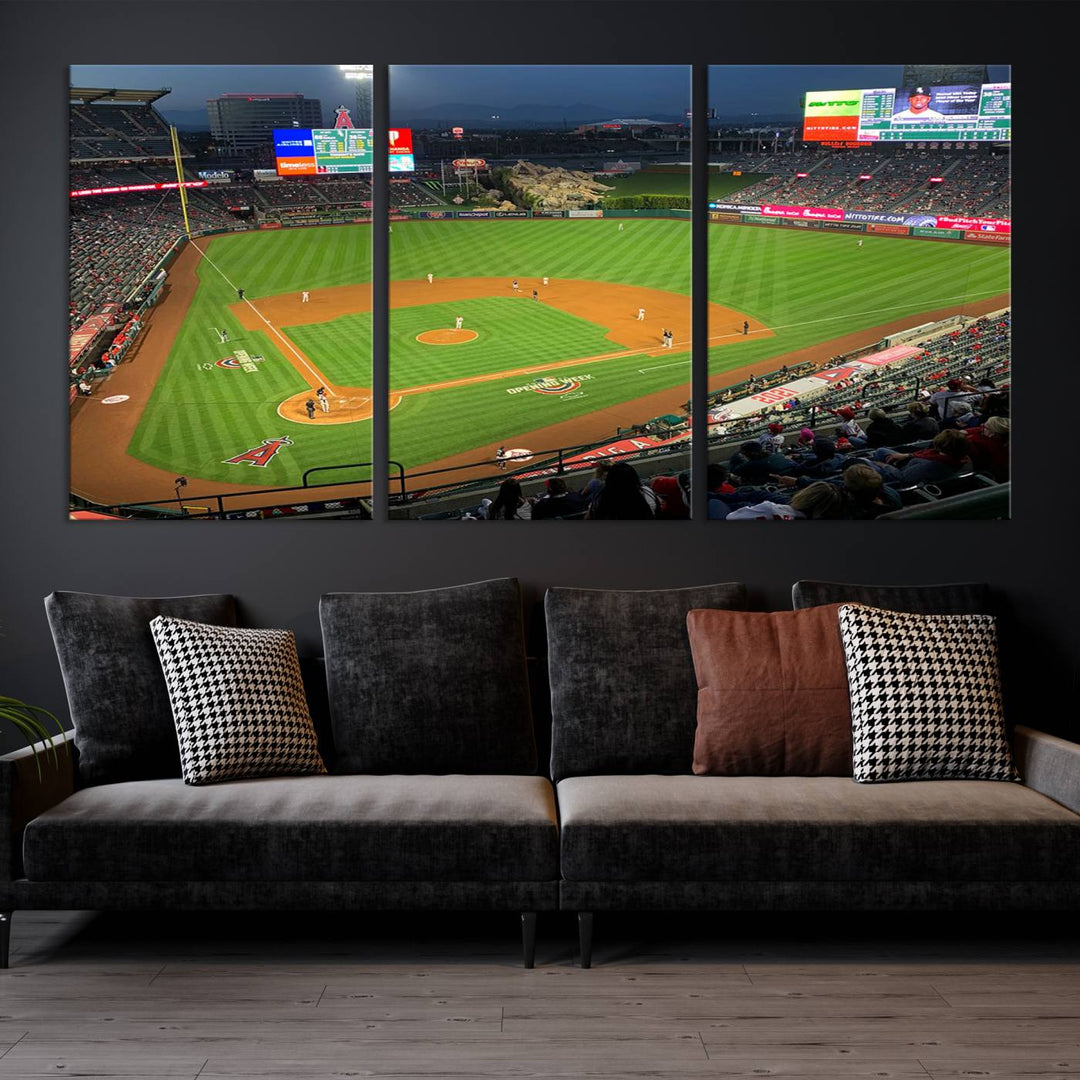 Angel Stadium Los Angeles Angels Stadium Wall Art Canvas Print