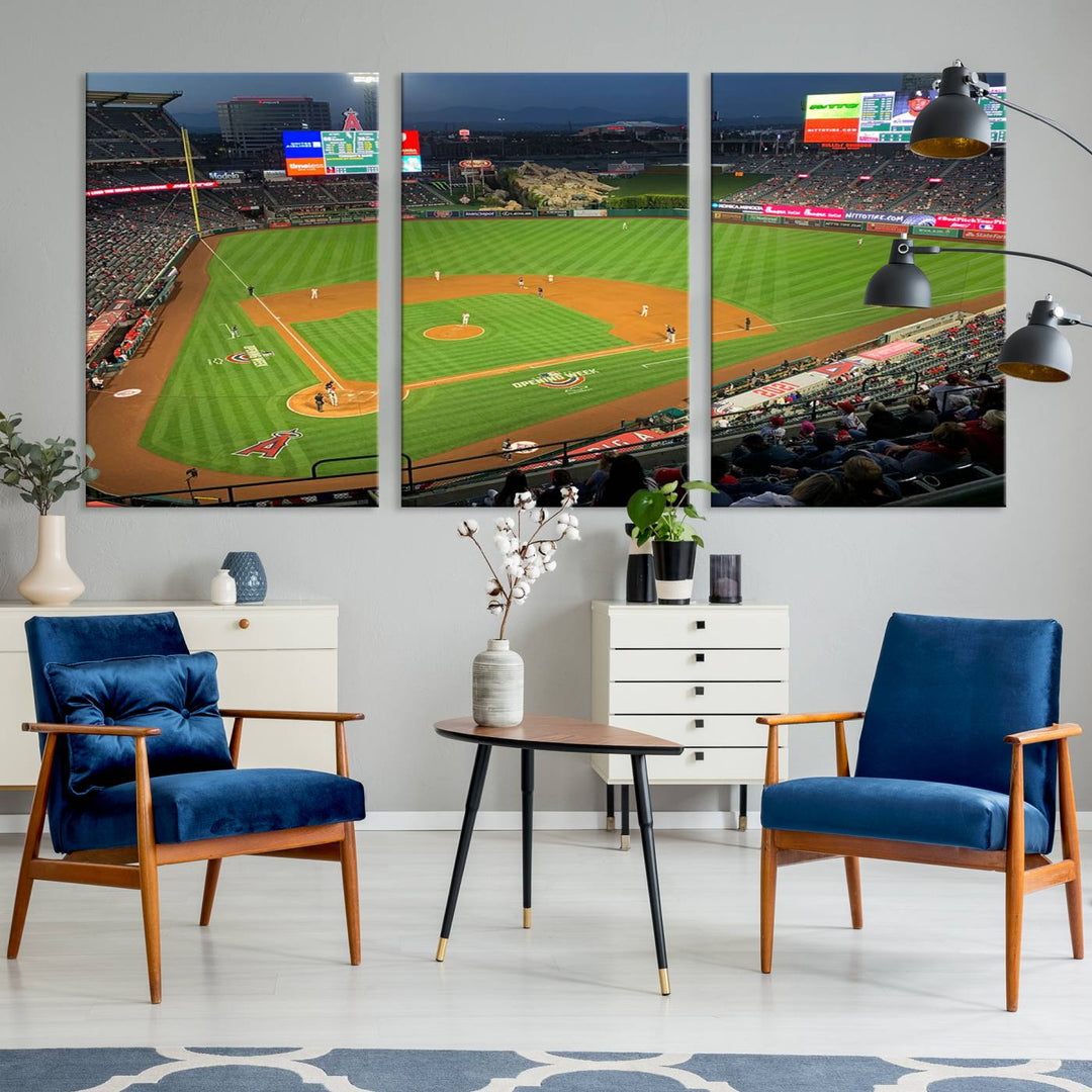 Angel Stadium Los Angeles Angels Stadium Wall Art Canvas Print