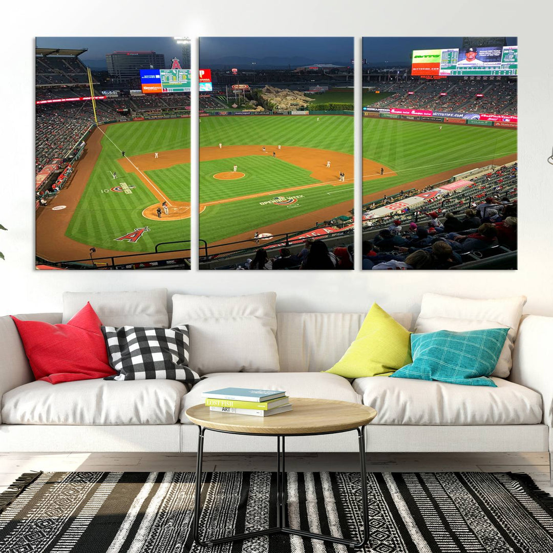 Angel Stadium Los Angeles Angels Stadium Wall Art Canvas Print