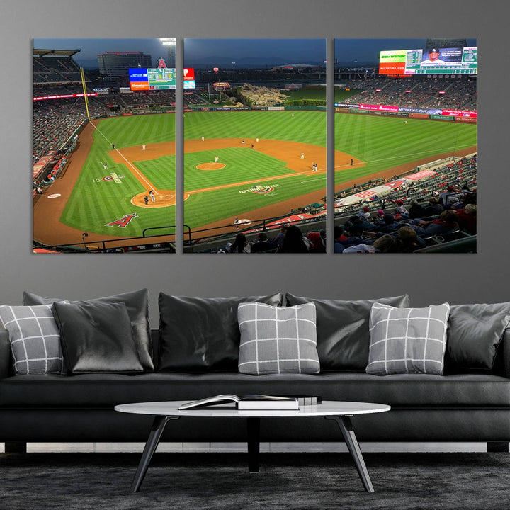 Angel Stadium Los Angeles Angels Stadium Wall Art Canvas Print