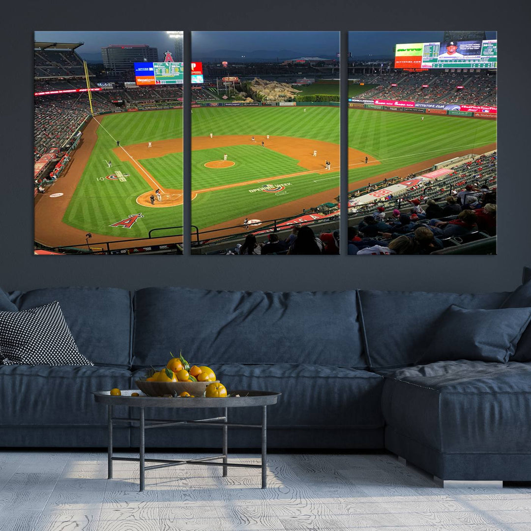 Angel Stadium Los Angeles Angels Stadium Wall Art Canvas Print