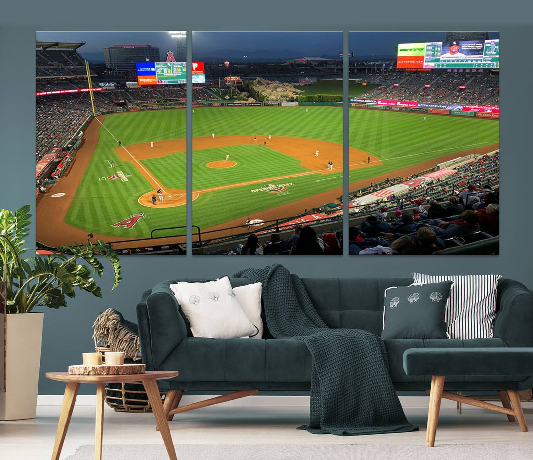 Angel Stadium Los Angeles Angels Stadium Wall Art Canvas Print