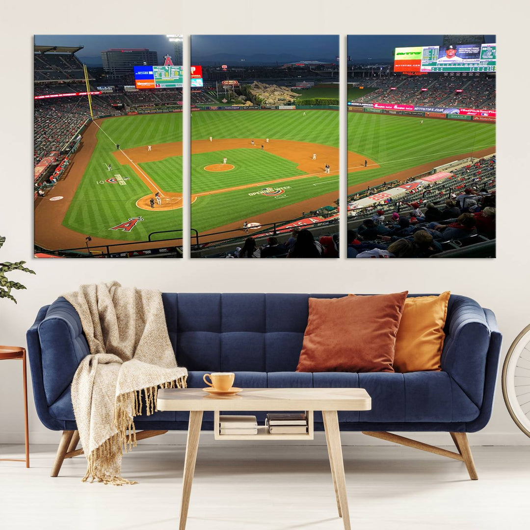 Angel Stadium Los Angeles Angels Stadium Wall Art Canvas Print