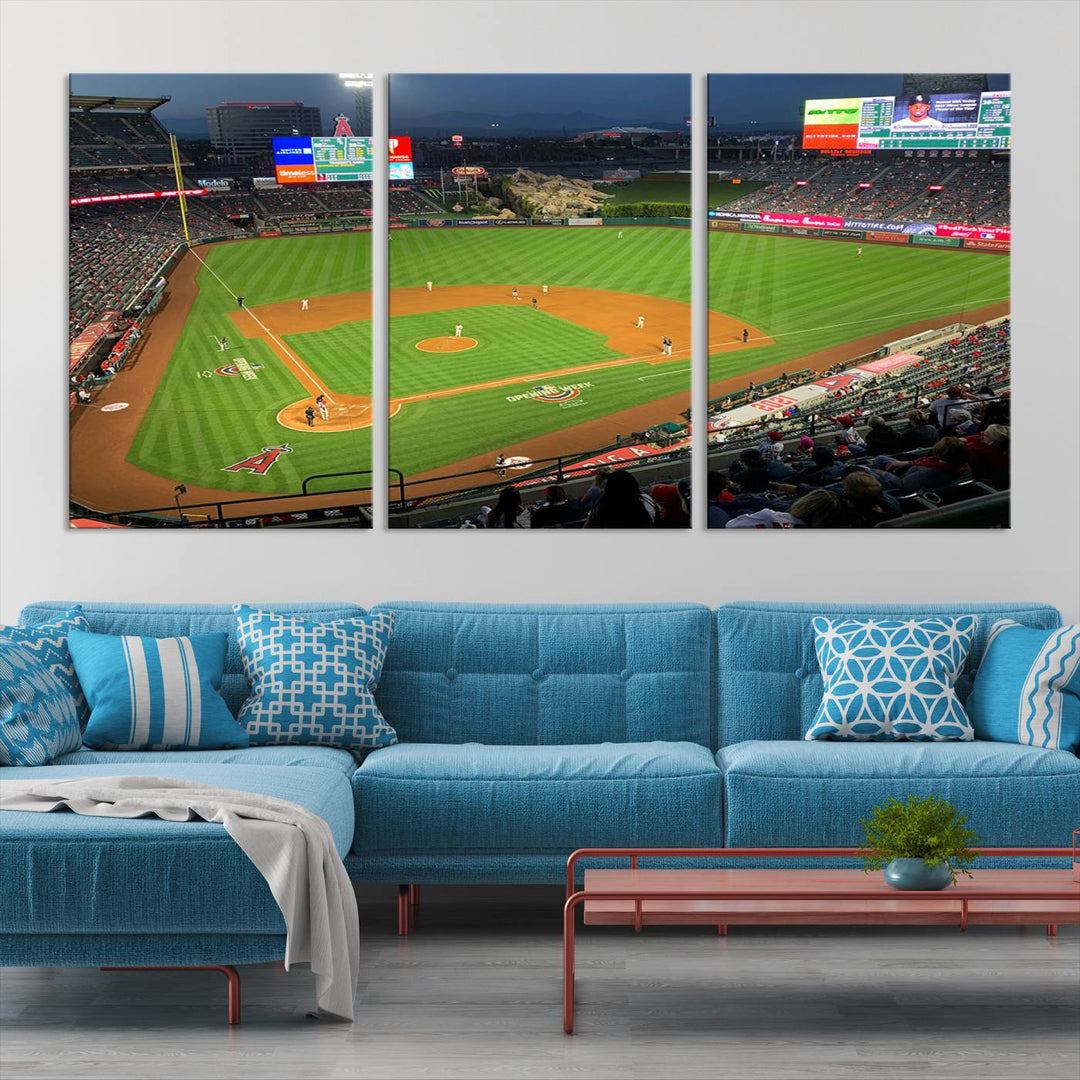 Angel Stadium Los Angeles Angels Stadium Wall Art Canvas Print