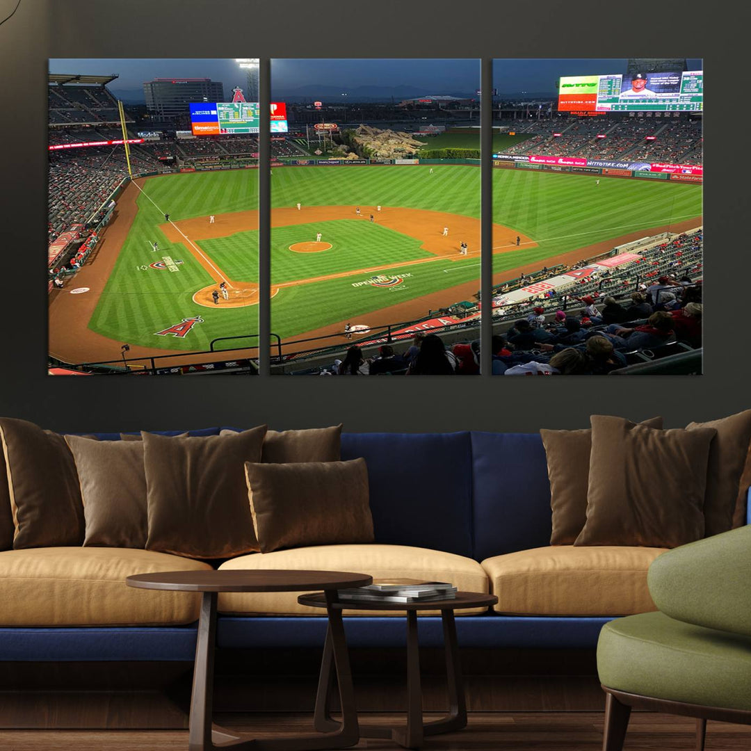 Angel Stadium Los Angeles Angels Stadium Wall Art Canvas Print