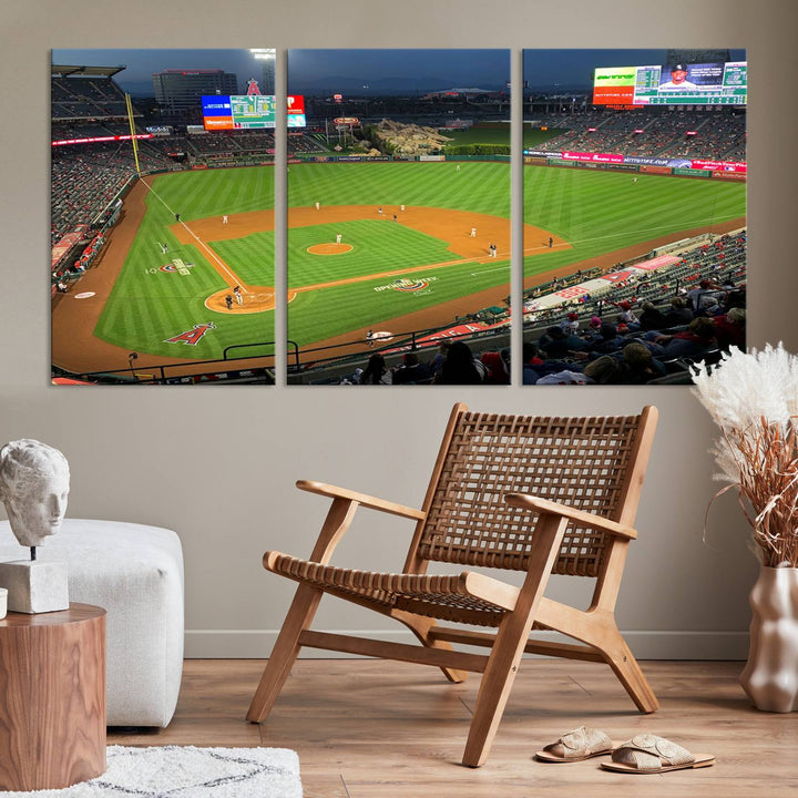 Angel Stadium Los Angeles Angels Stadium Wall Art Canvas Print