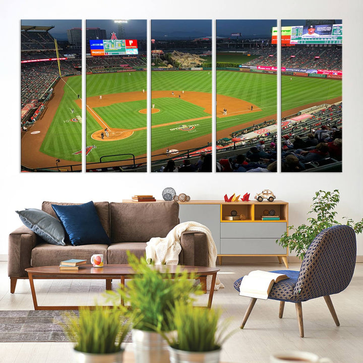 Angel Stadium Los Angeles Angels Stadium Wall Art Canvas Print