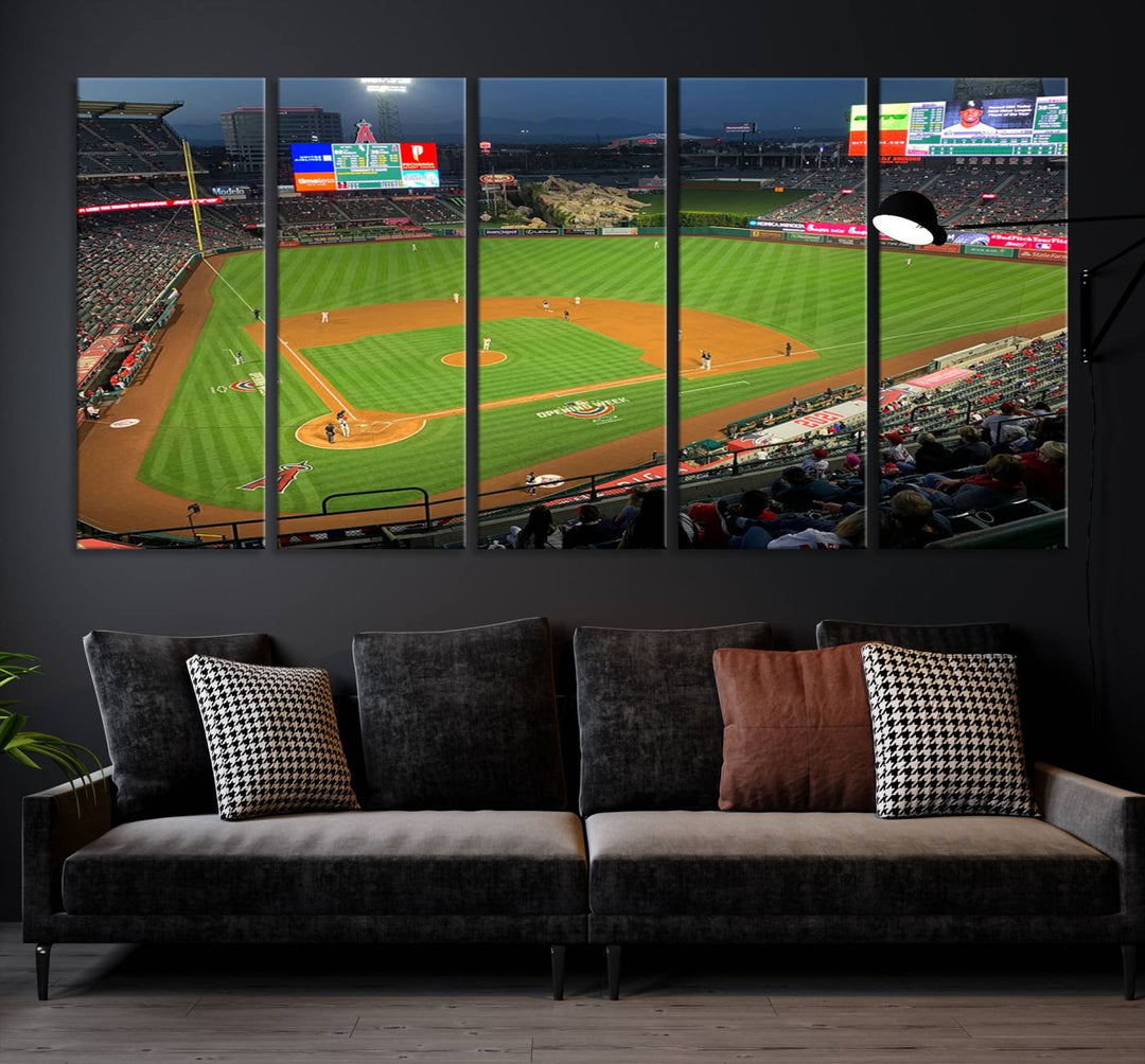 Angel Stadium Los Angeles Angels Stadium Wall Art Canvas Print