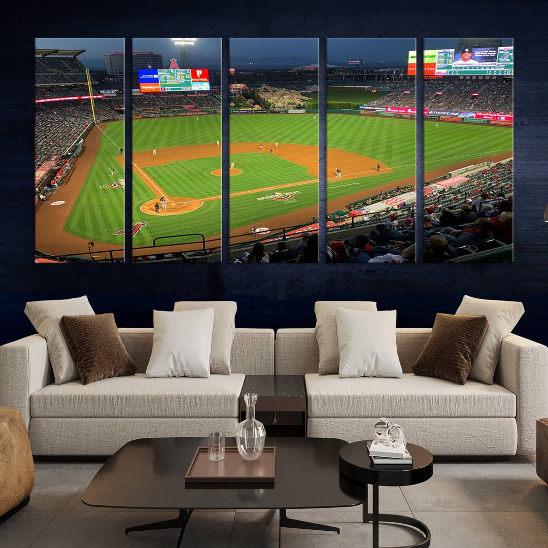 Angel Stadium Los Angeles Angels Stadium Wall Art Canvas Print