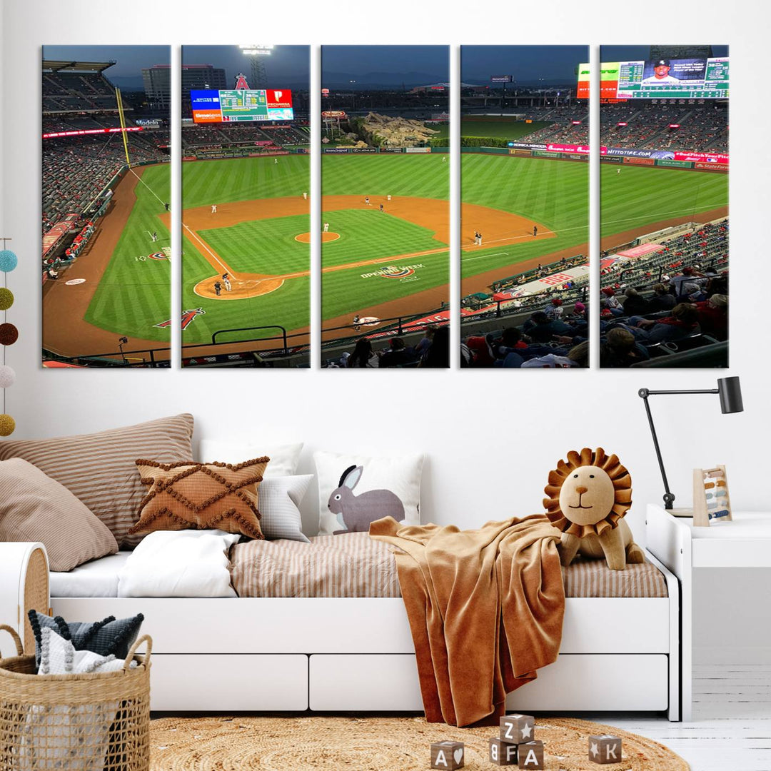 Angel Stadium Los Angeles Angels Stadium Wall Art Canvas Print