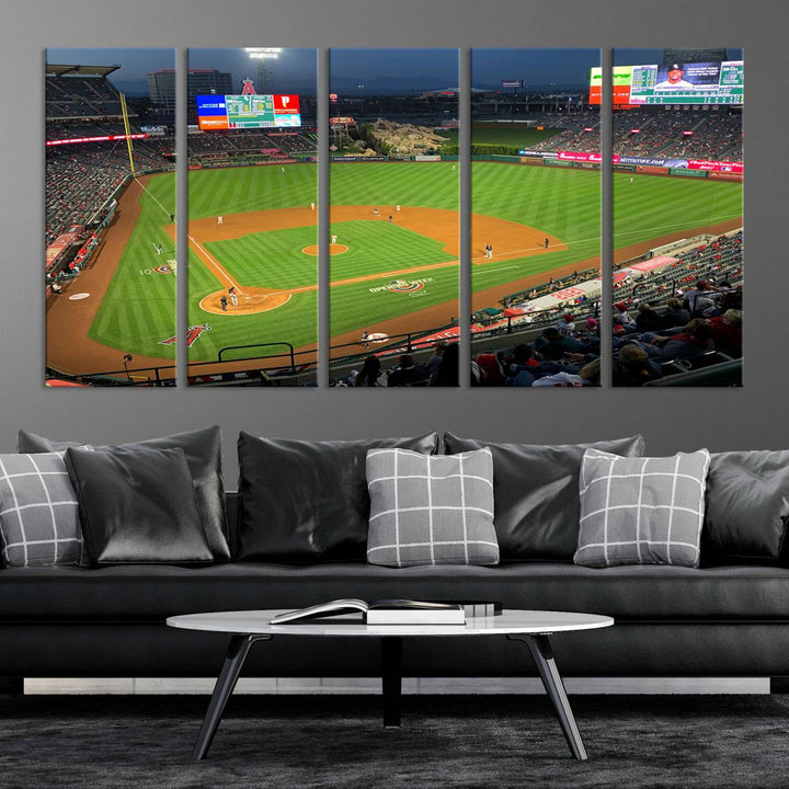 Angel Stadium Los Angeles Angels Stadium Wall Art Canvas Print