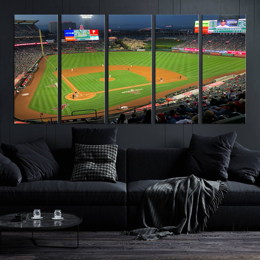 Angel Stadium Los Angeles Angels Stadium Wall Art Canvas Print