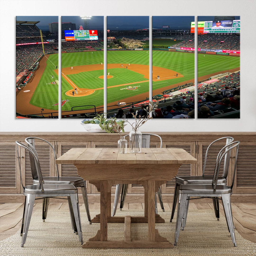 Angel Stadium Los Angeles Angels Stadium Wall Art Canvas Print