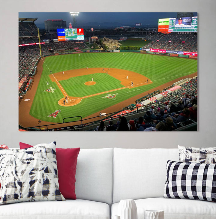 Angel Stadium Los Angeles Angels Stadium Wall Art Canvas Print