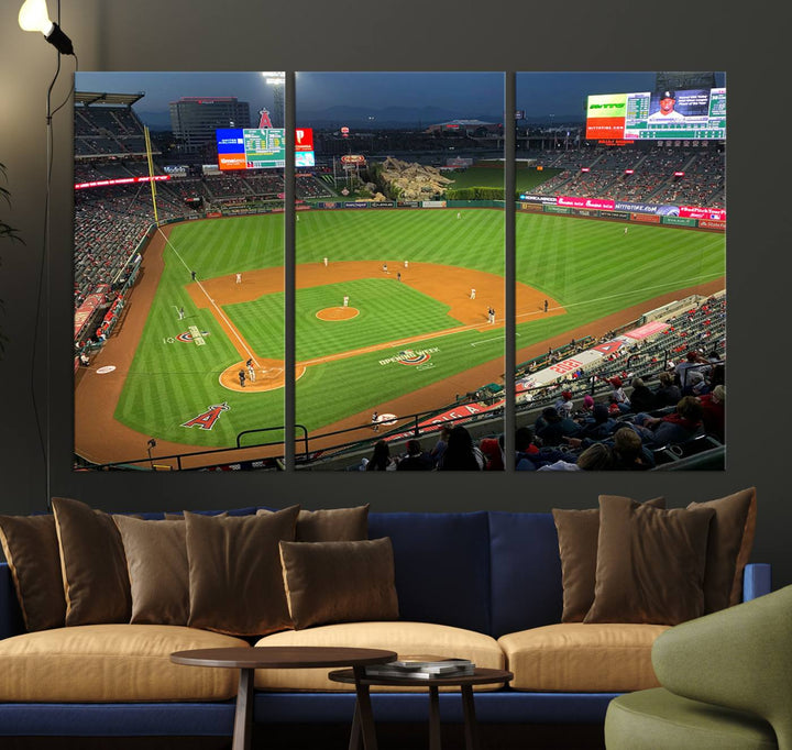 Angel Stadium Los Angeles Angels Stadium Wall Art Canvas Print