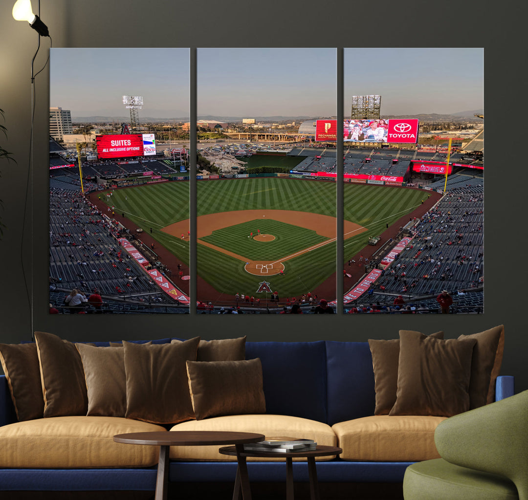 Angel Stadium Wall Art Canvas Print